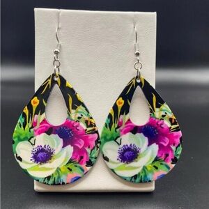 Floral Teardrop Earrings